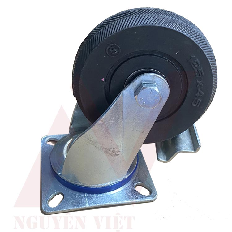 BÁNH XE ĐẨY HÀNG BẰNG CAO SU ĐẶC 100X38