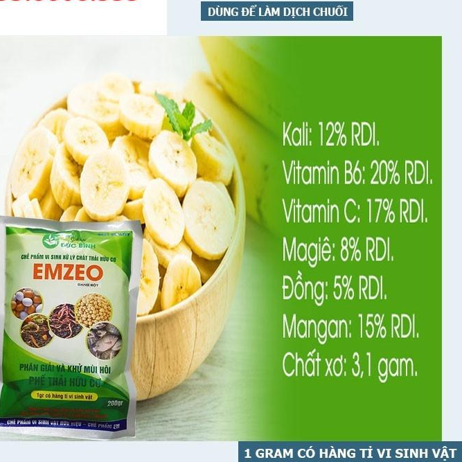 EMZEO 200G GIÚP PHÂN GIẢI VÀ KHỬ MÙI HÔI PHẾ THÁI HỮU CƠ -NHANH HIỆU QUẢ