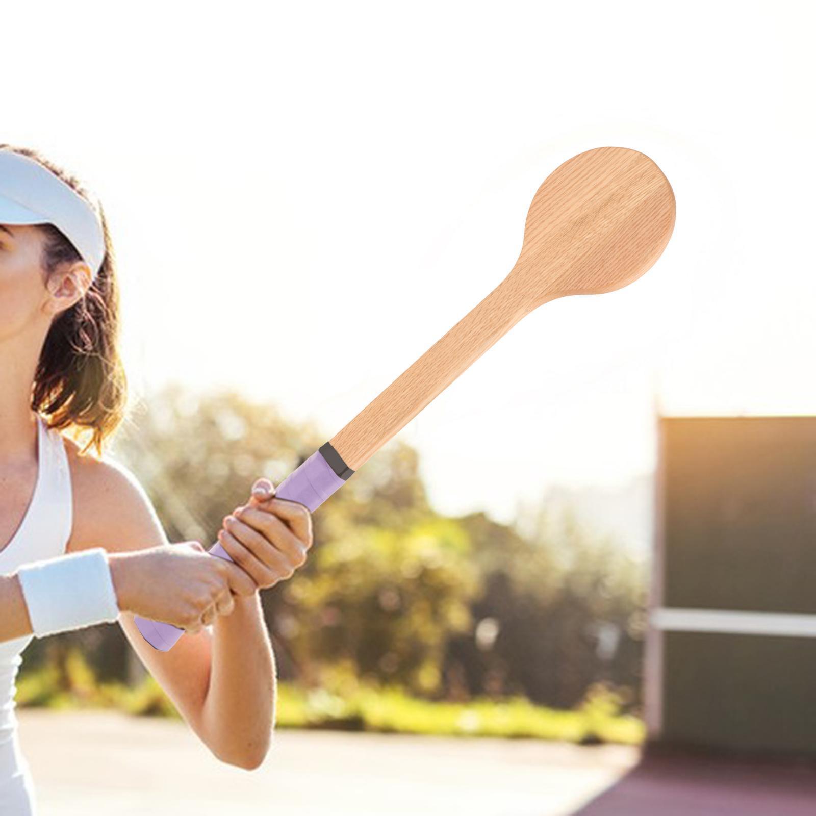 Wooden Tennis Racket Sweet Spot for middle Hitting Starter Beginner