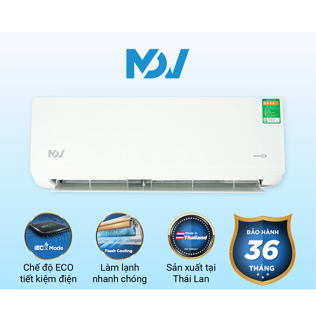 Máy lạnh MDV Inverter 1.5 HP MDVG-13CRDN8 - Chỉ Giao Hồ Chí Minh