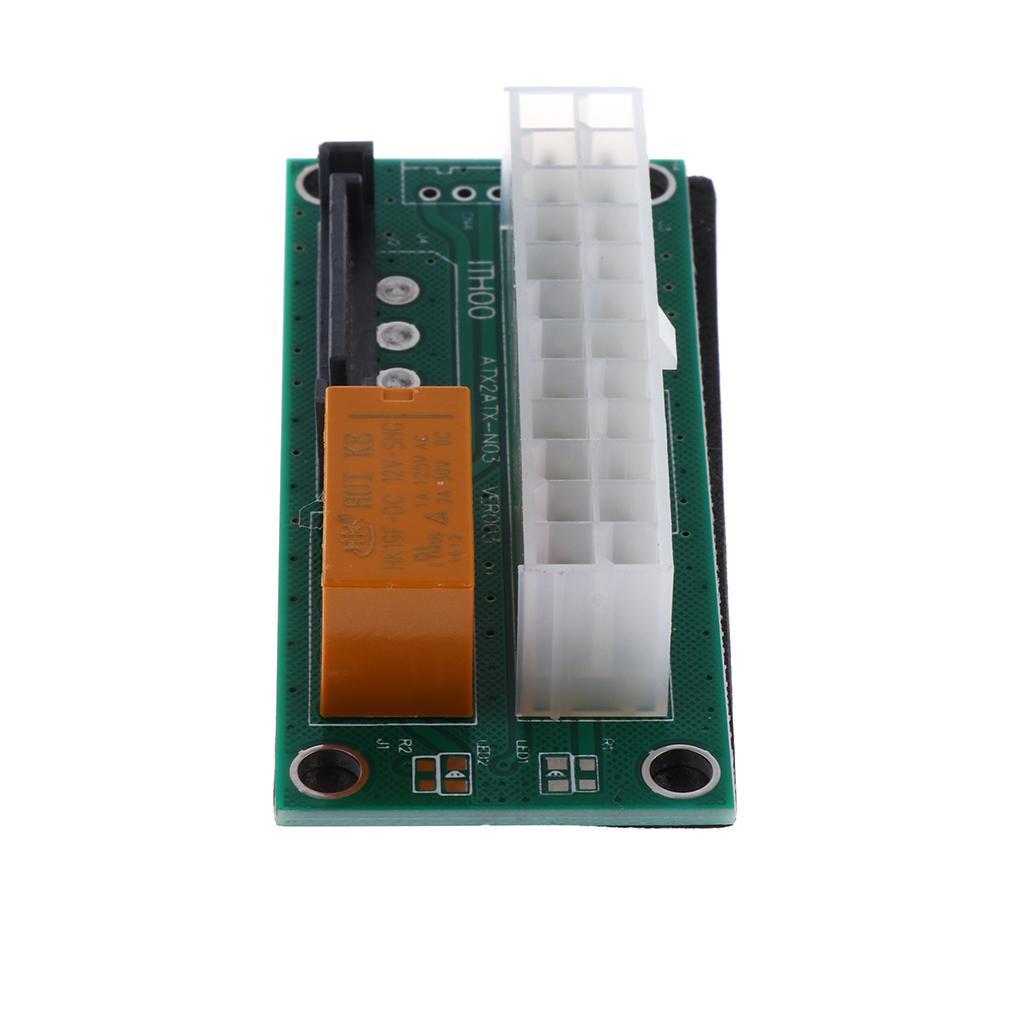 24Pin Dual PSU Power Starter Extender Card for Miner