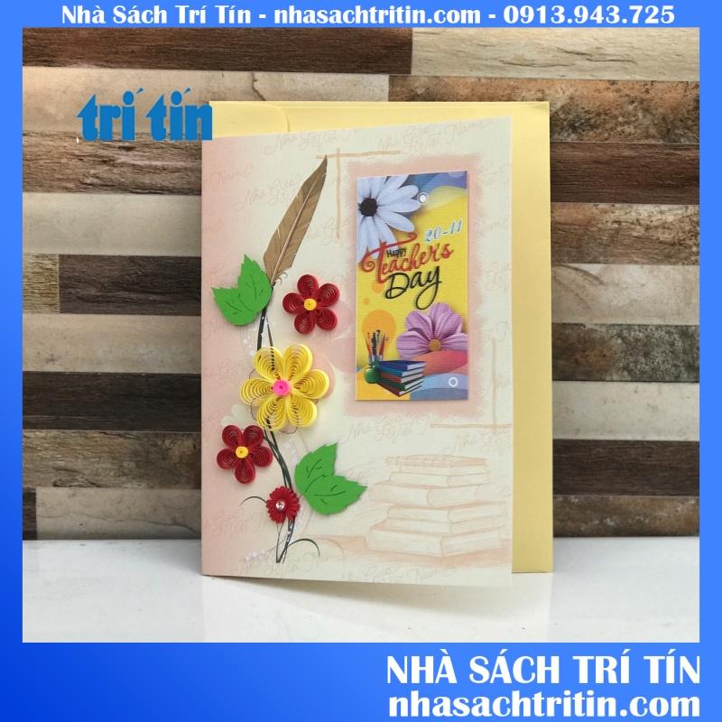 Thiệp handmade 20/11 MẪU NGẪU NHIÊN (vpp trí tín