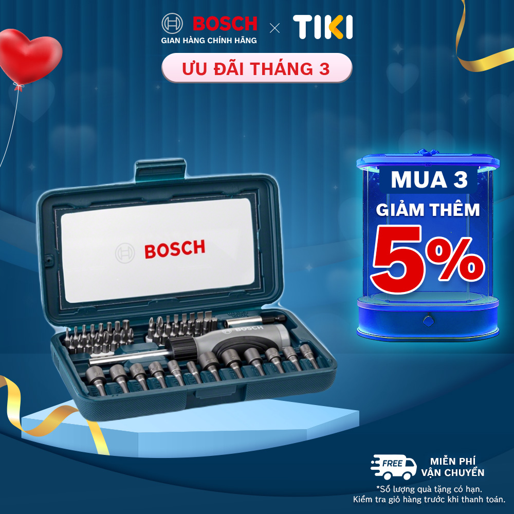 Bộ vặn vít đa năng Bosch 46 món
