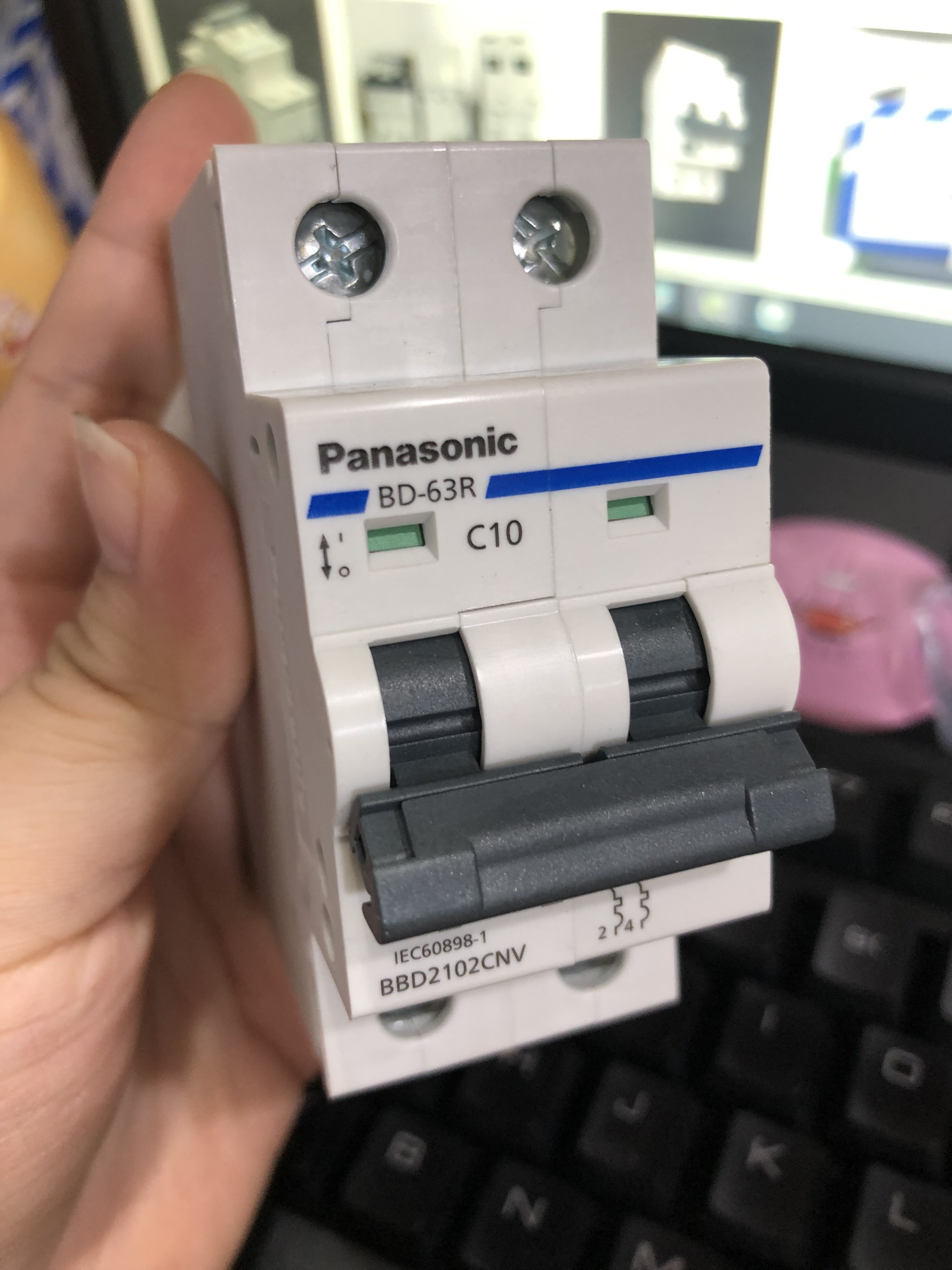 Cầu dao Panasonic 2 pha DIN BD Breaker DIN Type - Hàng chính hãng