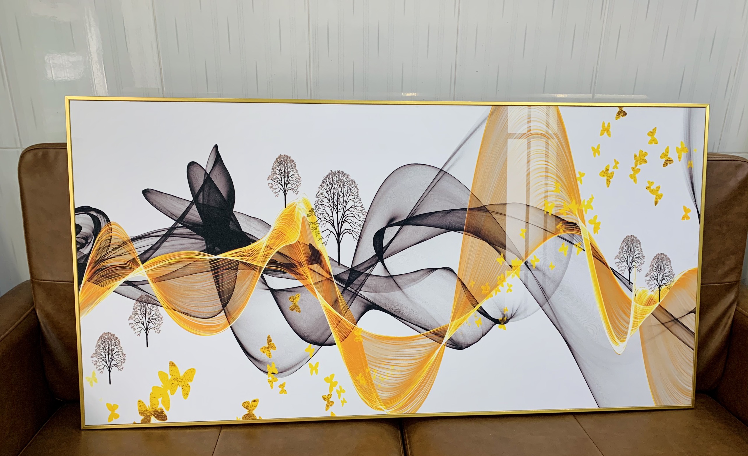 TRanh treo tường dải ngân hà - Tranh treo tường phòng khách - nhà hàng -khách sạn TT01- Tặng kèm đinh 3 chân chuyên dụng