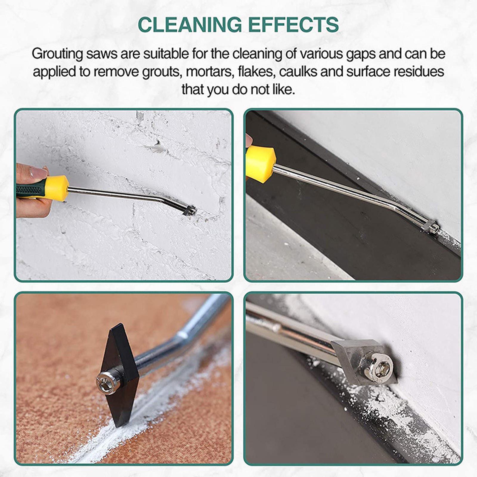 8 Pieces Grout Removal Tool Remove Grout or Cleaning for Seams and Corner