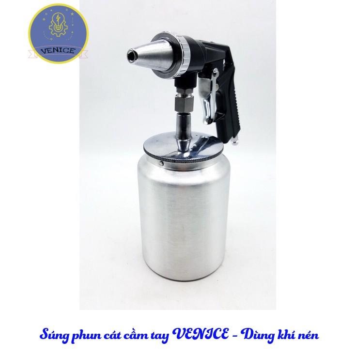 Dụng cụ phun cát cầm tay - Dùng khí nén