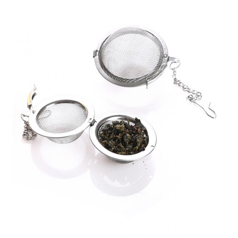 Tea Ball Strainer Stainless Steel Tea Infuser Sphere Locking Spice Mesh Infuser Tea Filter Strainers Seasoning Ball Kitchen Tool