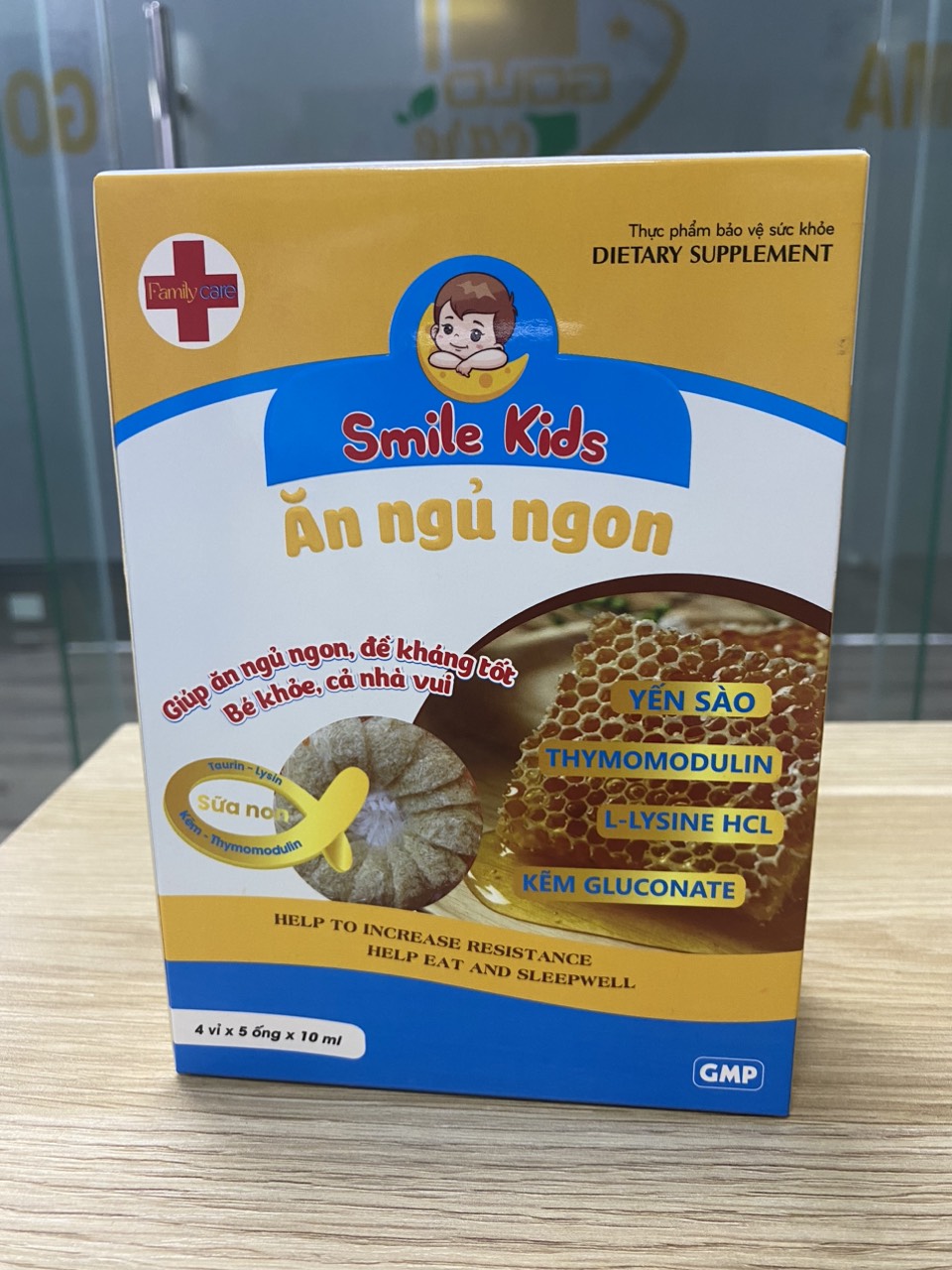 Siro SMILE KIDS Giúp Bé Ăn Ngon, Ngủ Ngon,Tăng Sức Đề Kháng (Hộp 20 Ống x 10ml)