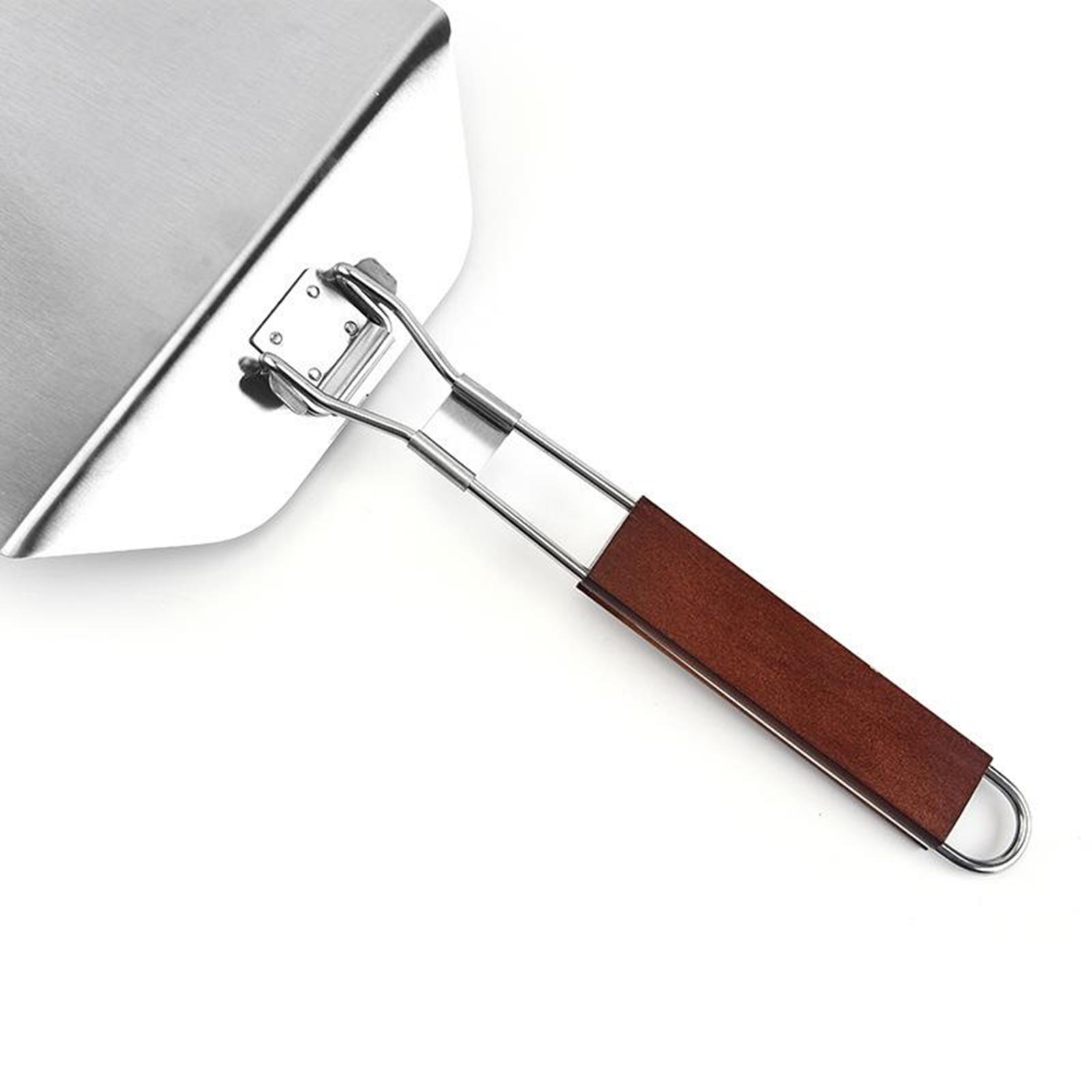 Pizza Peel Paddle, Pizza Paddle for Pizza Oven, 24cm x 57cm Foldable Wooden Handle Pizza Peel