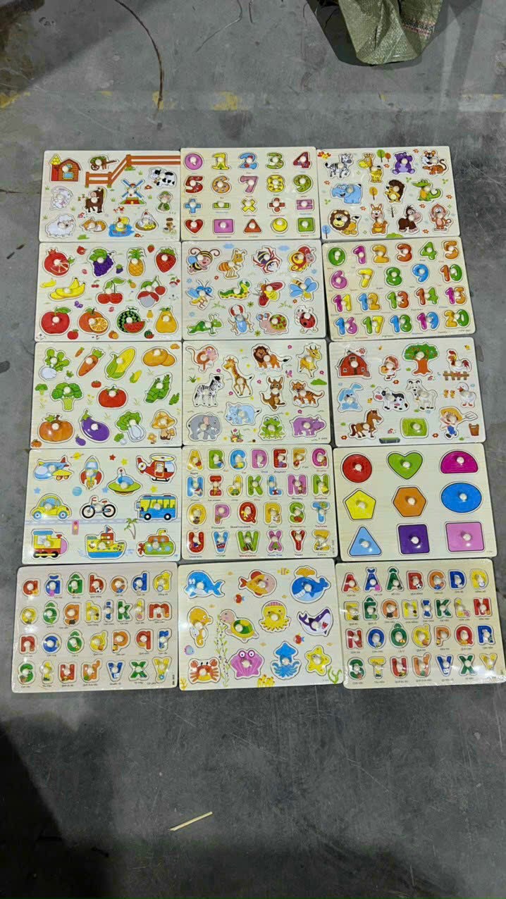 Bảng Núm Gỗ, Đồ Chơi Gỗ Nhiều Chủ Đề, Đồ Chơi Giáo Dục Sớm Cho Bé, Đồ Chơi Trẻ Em Asstar