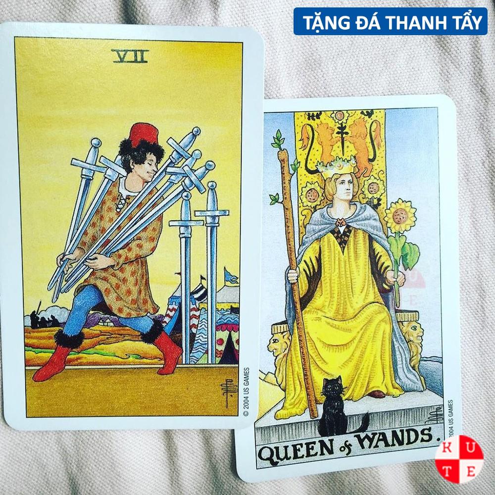 Bộ Bài Waite Tarot 78 Lá Bài Đặc Biệt Tặng Đá Thanh Tẩy