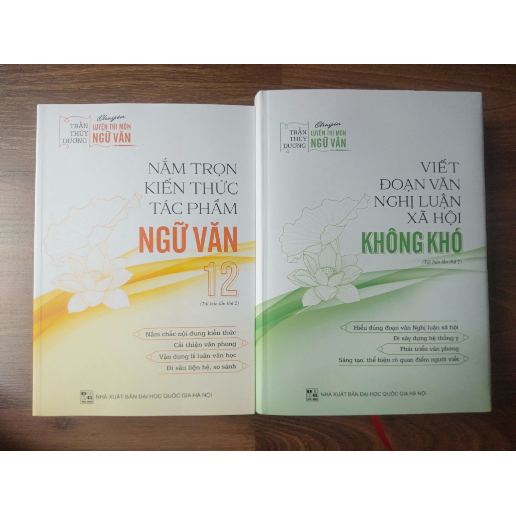 Sách - Combo 2 cuốn Nắm trọn kiến thức tác phẩm ngữ văn 12 + viết đoạn văn nghị luận xã hội không khó