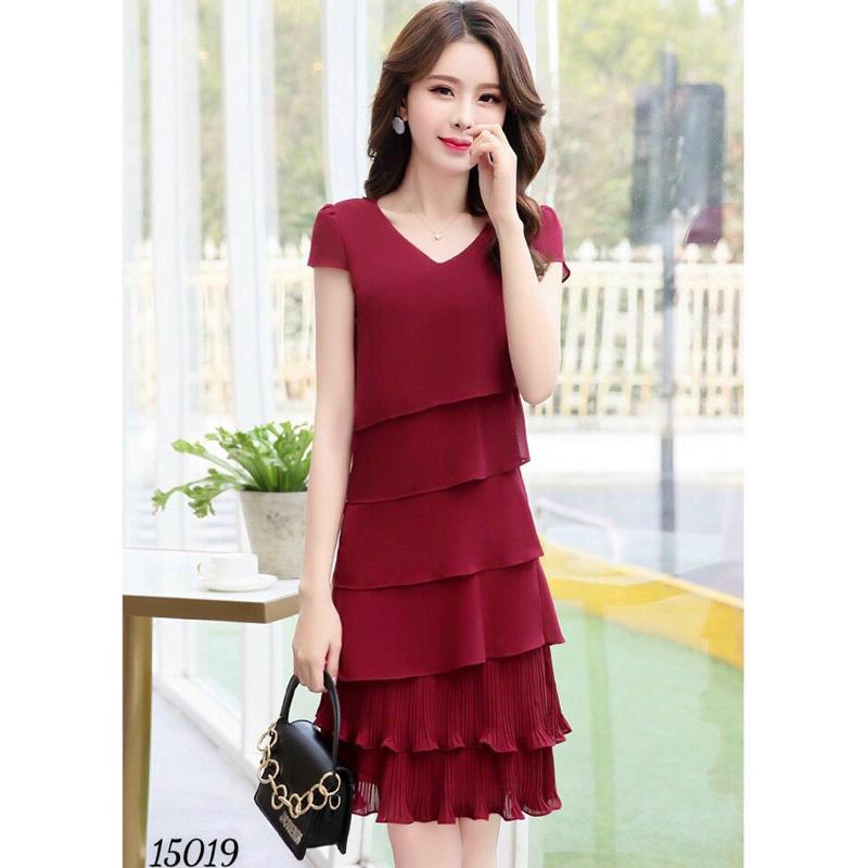 Đầm voan tầng dập li