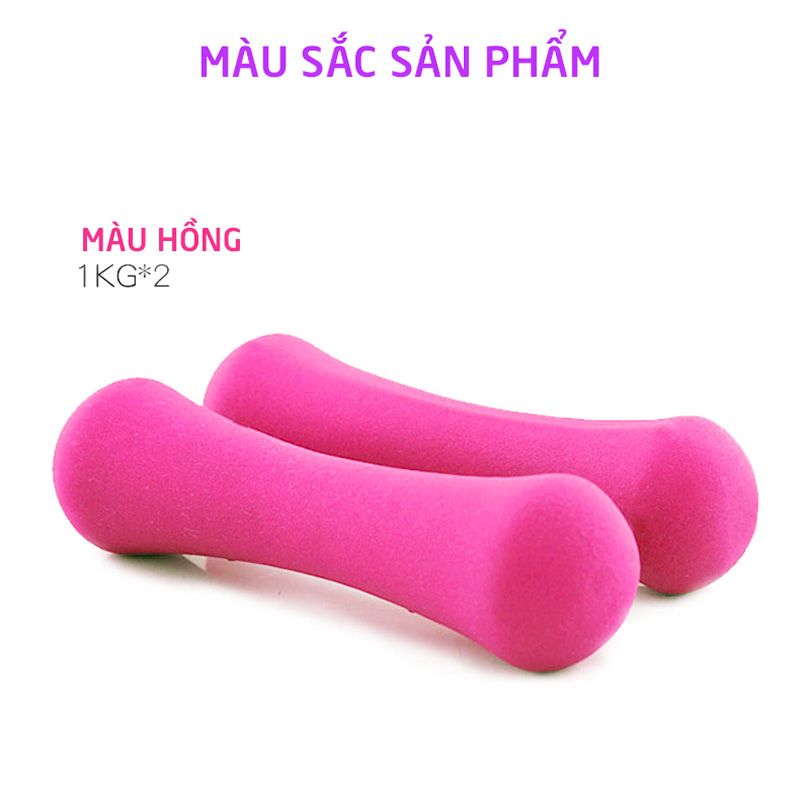 Tạ tay cho nữ nhỏ gọn lõi sắt bọc nhựa cao cấp JH-0618 Sportslink