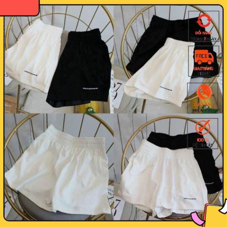 Quần short unisex_quần short đũi chun thêu siêu Hot