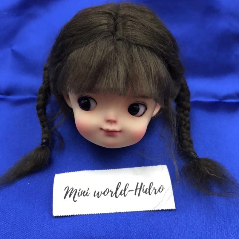 Wig len Tóc giả dành cho búp bê BJD Size 1/6 mong ming meng handmade.