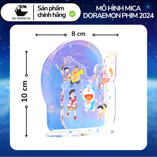 Mô hình mica Doraemon phim 2024 , Standee nhân vật Doraemon, Sản phẩm chính hãng, Phân phối bởi Teenbox