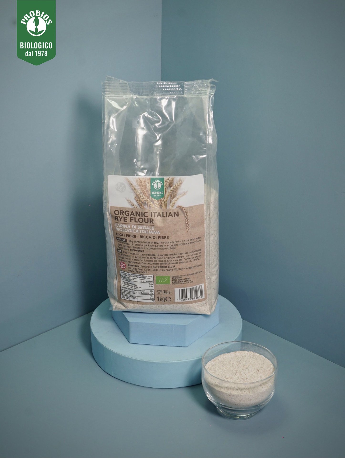 Bột lúa mạch đen nguyên cám hữu cơ 1kg ProBios