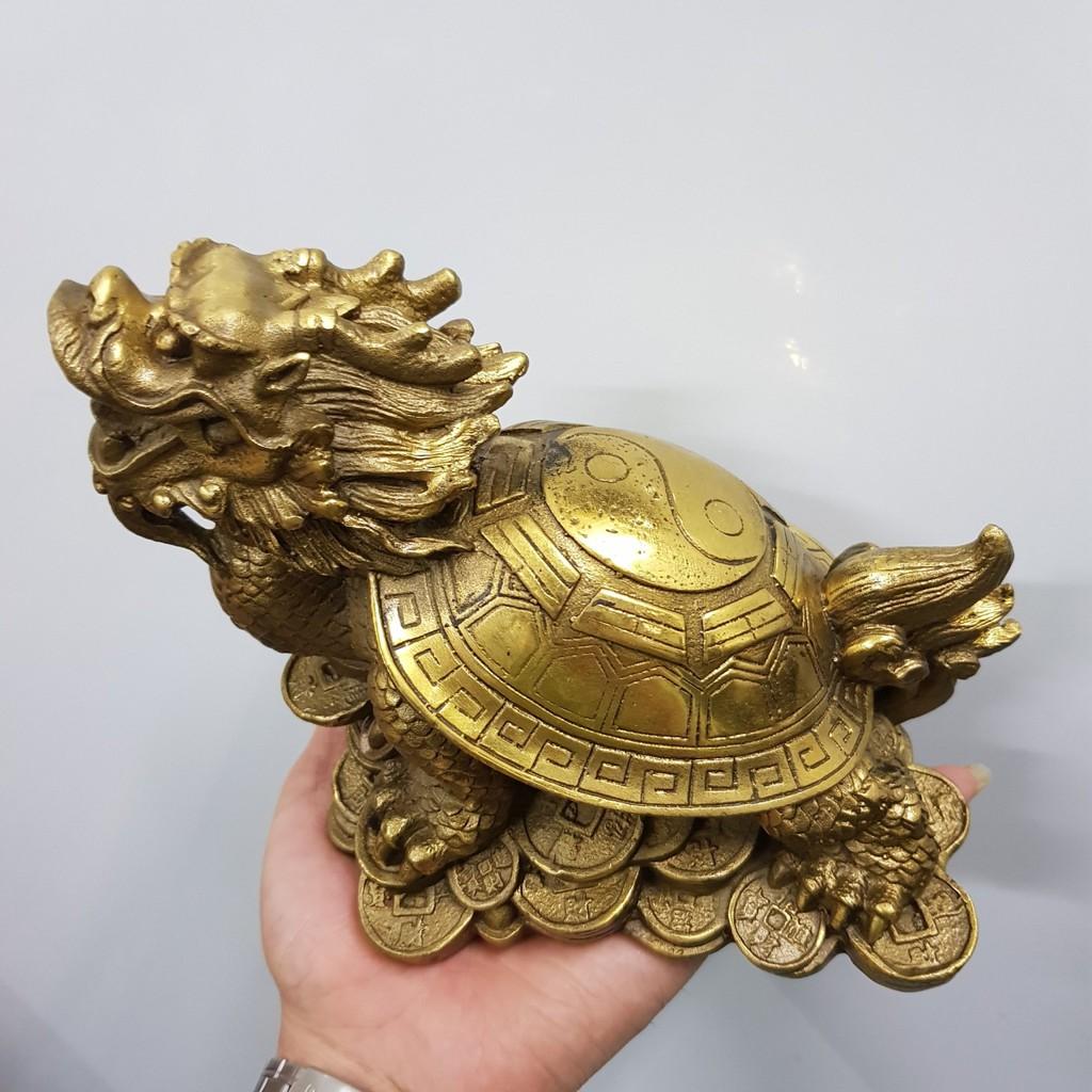 Tượng Long quy chất liệu đồng thau MS535