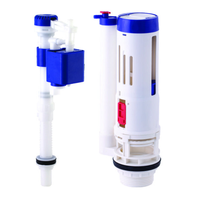Bộ xả thùng nước  dùng cho bồn cầu 2 khối -VS1708 -Smart round  két rời 3win  2 nút nhấn