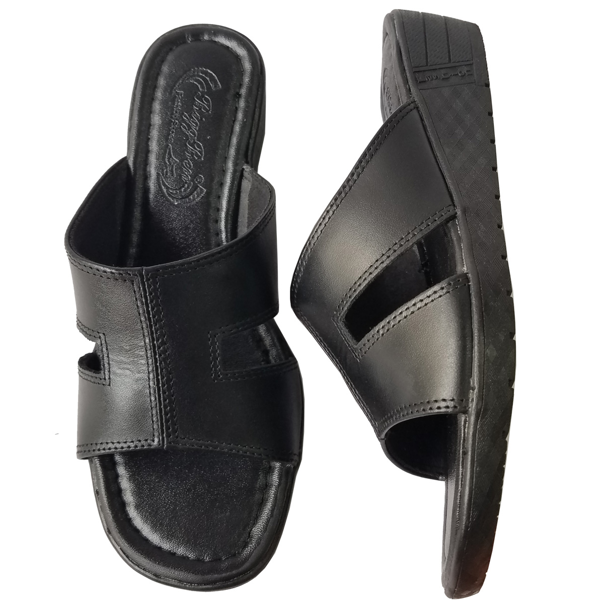 Dép Đế Xuồng Nữ BIGBEN Da Bò Thật Cao 5 Phân DX60