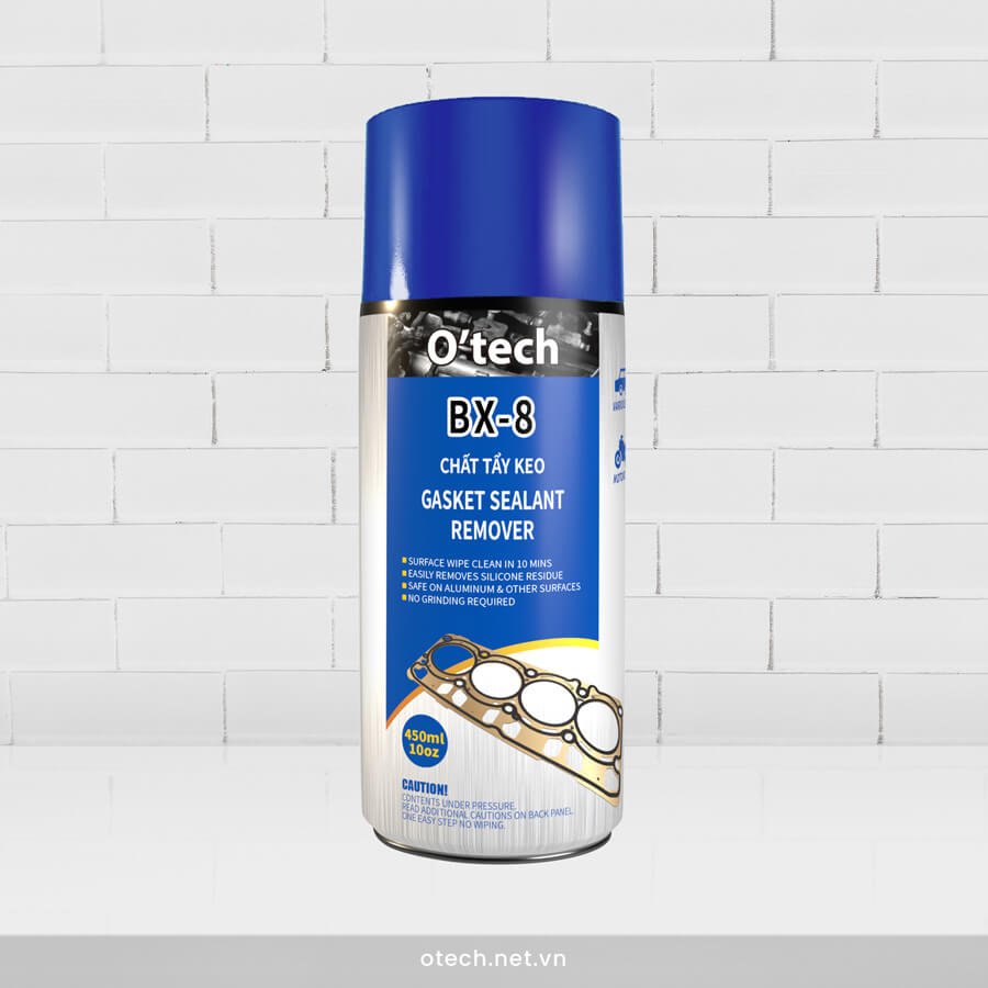 Bình xịt BX-8 Chất Tẩy Keo Tẩy Ron O’tech Gasket Sealant Remover