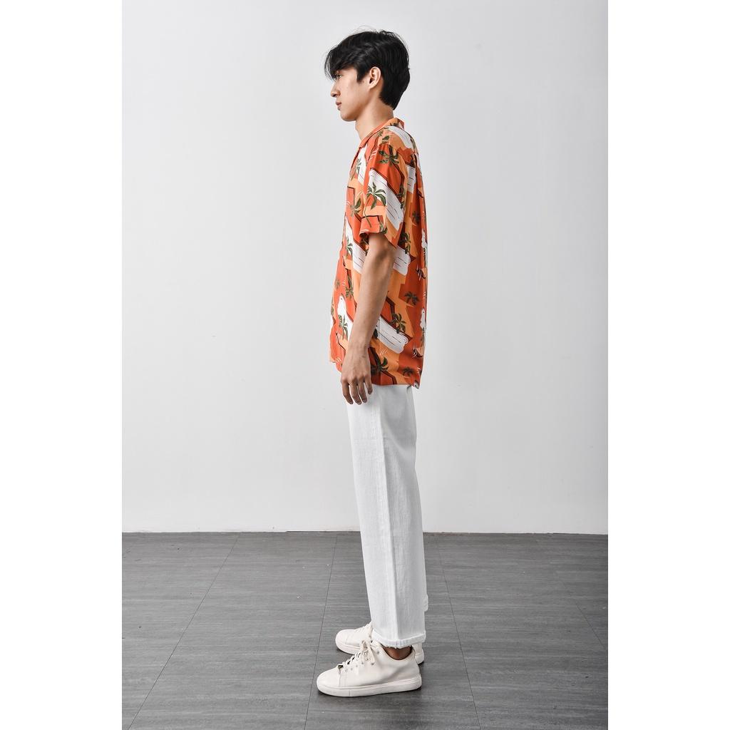 Áo sơ mi tay ngắn, có in. REGULAR form - Routine 10S21SHS015