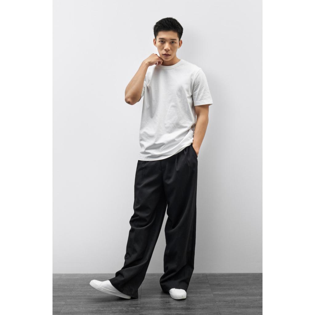 Áo Thun Tay Ngắn Nam Cổ Tròn Cotton Organic Form Fitted - 10S23TSS003C | LASTORE MENSWEAR