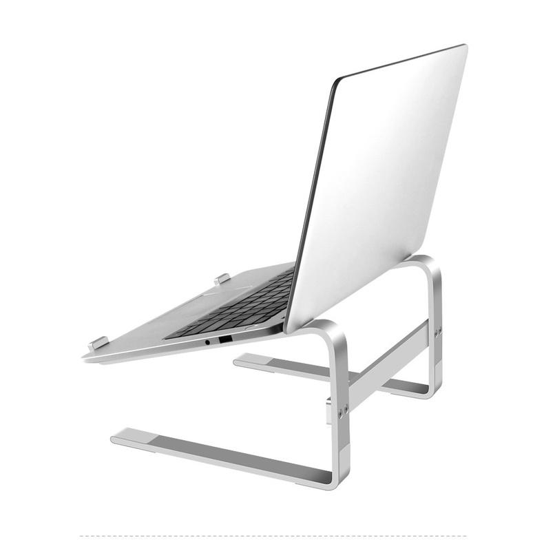L210 Giá đỡ laptop bằng nhôm, hỗ trợ tản nhiệt, kiêm kê gọn bàn phím ngoài, mẫu 2 tầng.