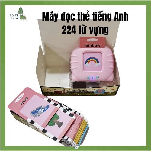 Máy đọc thẻ tiếng Anh 112 Flashcard cho bé, thẻ học 224 từ vựng tiếng Anh, máy đọc thẻ từ vựng tiếng Anh con mèo