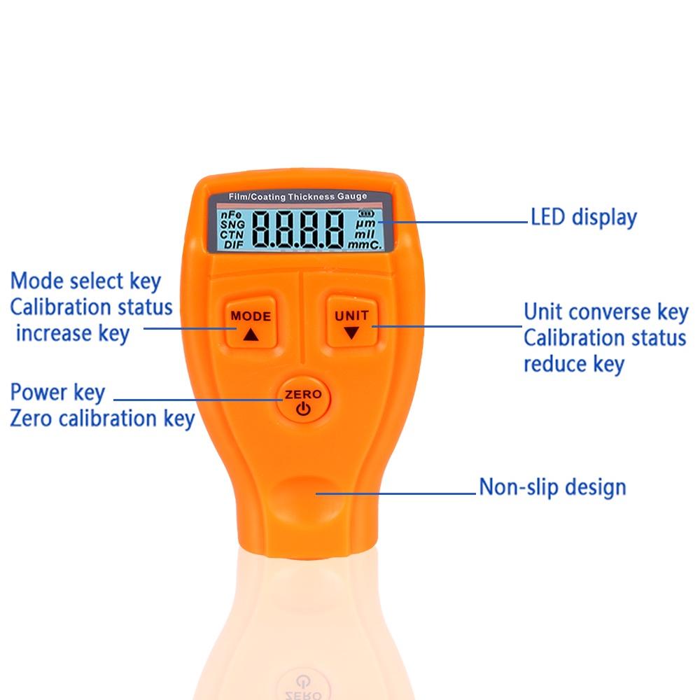 Máy đo độ dày lớp sơn xe hơi GM200 kèm đèn nền