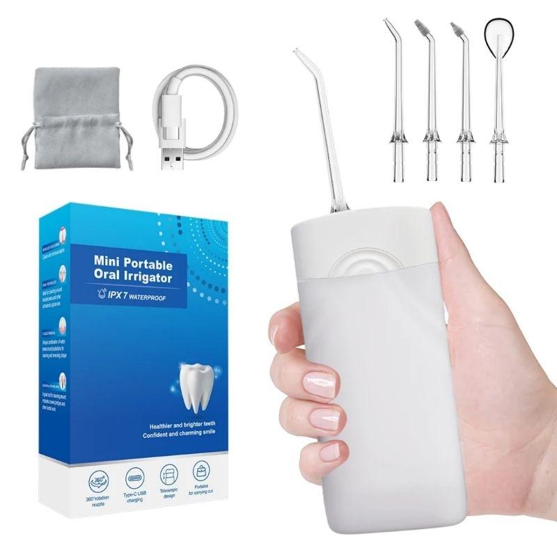 Máy tăm nước nhỏ gọn công suất mạnh mẽ TEKKIN MS16 5 chế độ làm sạch răng - hàng chính hãng