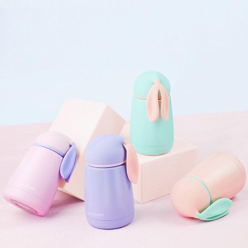 Thỏ Nhiệt Cốc Kid Bình Đựng Nước Giữ Nhiệt Cốc Kid Dễ Thương Nhiệt Chân Không Con Tumbler Thermocup Thép Không Gỉ