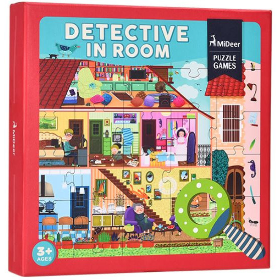 Xếp hình Mideer Puzzle Detective in Room Thám tử trong phòng