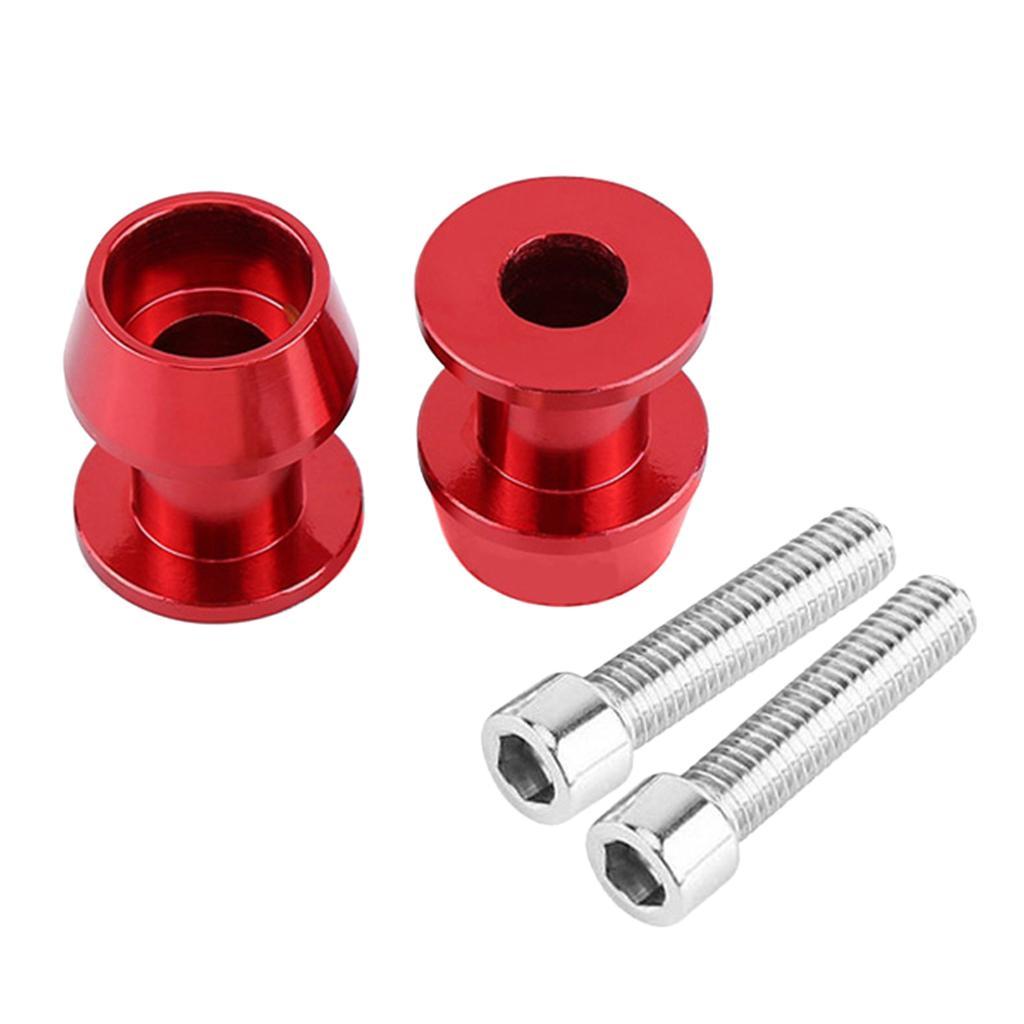 4pcs CNC Aluminum 8mm Rear Motorbike Swingarm Spool Sliders Stand M8 Bobbins