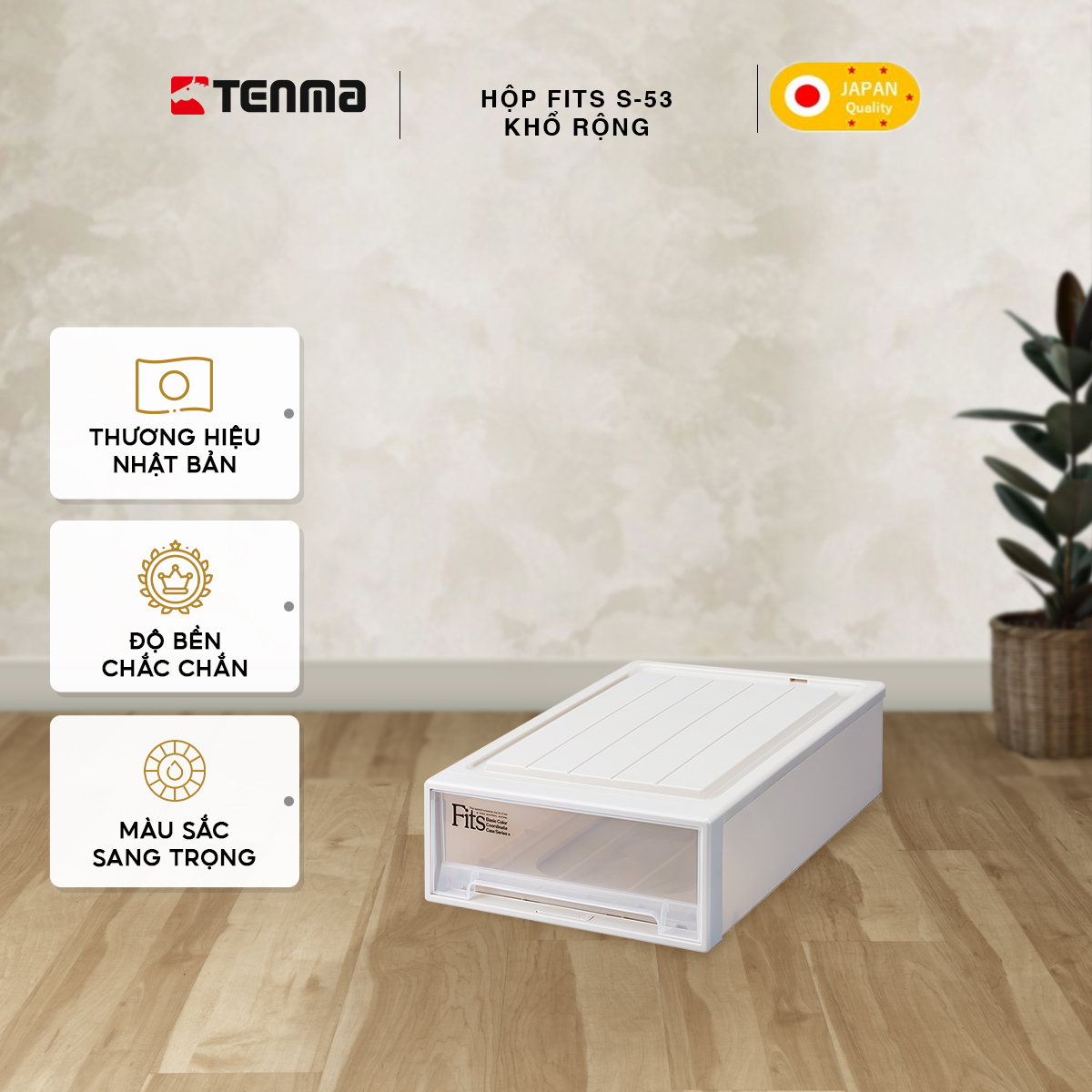 Hộp Ngăn Kéo Nhựa Đa Năng TENMA, Fits S-53 Khổ Rộng