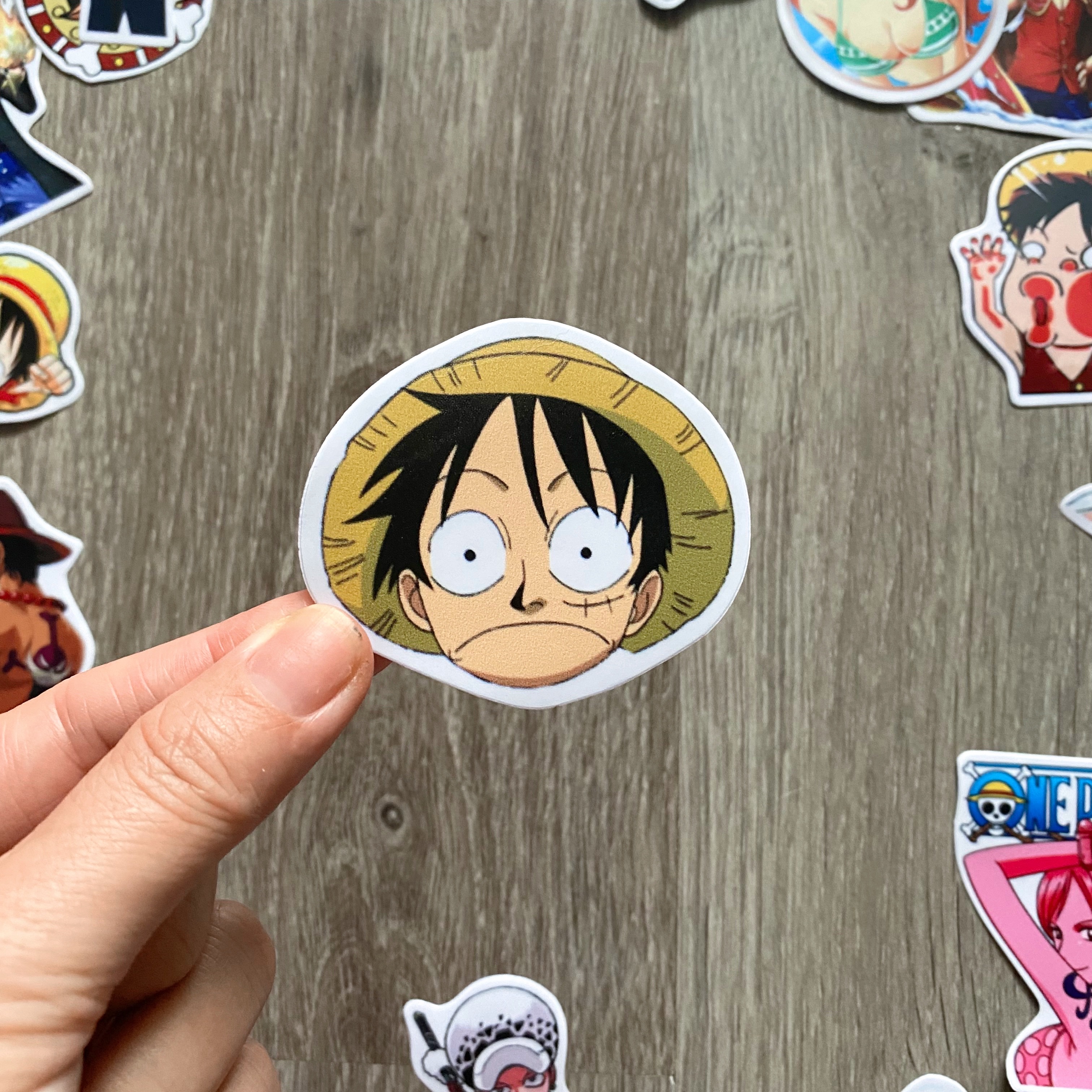 Sticker in hình ONE PIECE - Đảo Hải Tặc - Dán Trang Trí - Chất Liệu PVC Cán Màng Chất Lượng Cao Chống Nước, Chống Nắng, Không Bong Tróc Phai Màu