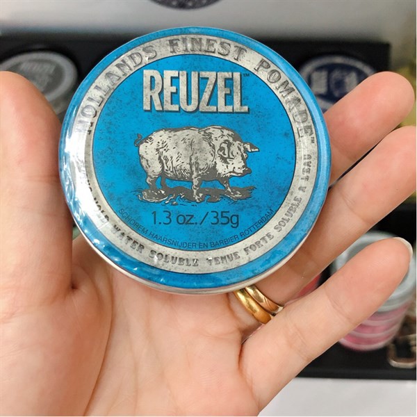 Sáp vuốt tóc Reuzel Blue Pomade Travel Size 35g - Hàng chính hãng