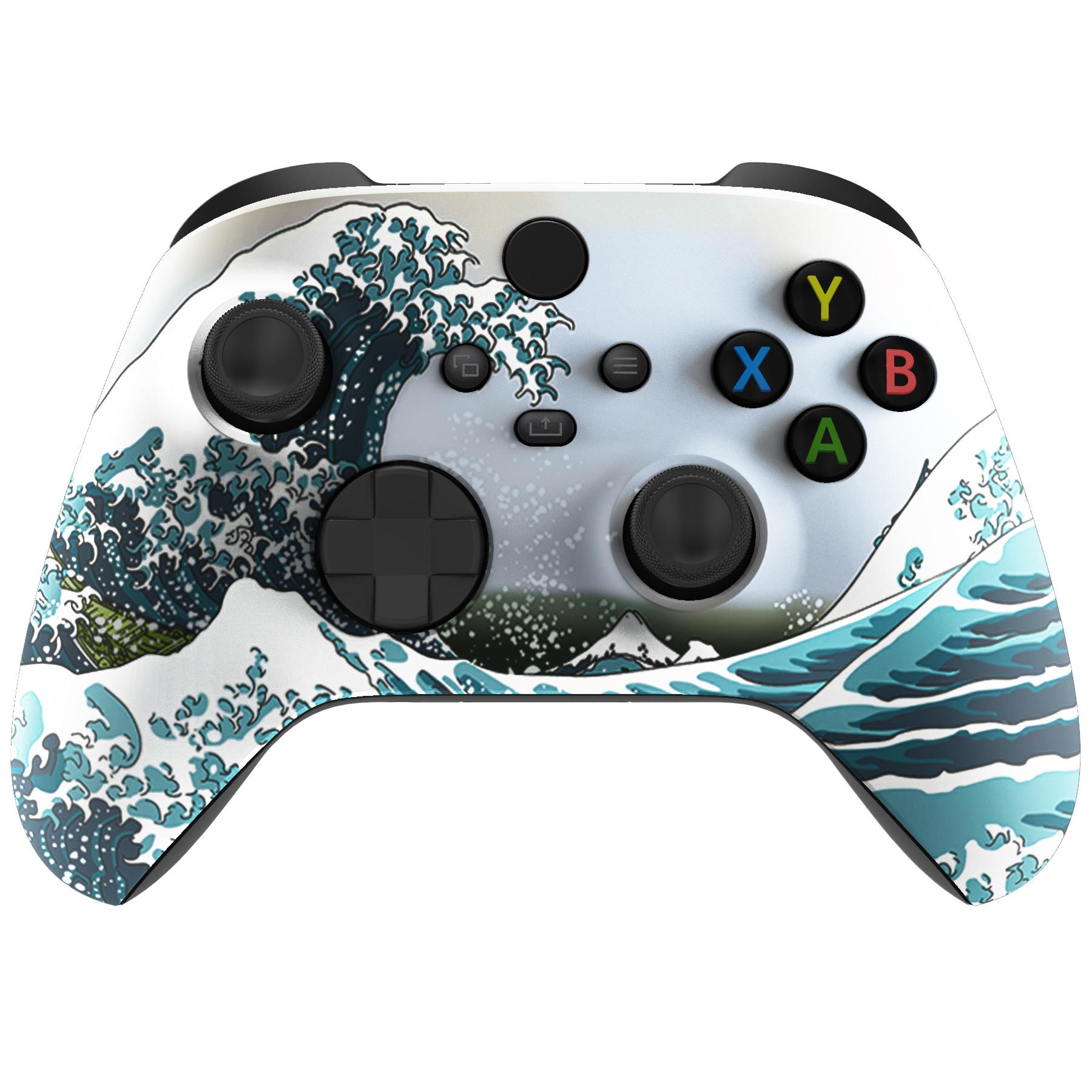 Vỏ ngoài thay thế eXtremeRate Mặt nạ vỏ tùy chỉnh cho bộ điều khiển X-box Series S - KHÔNG bao gồm bộ điều khiển Màu sắc: Green Weeds
