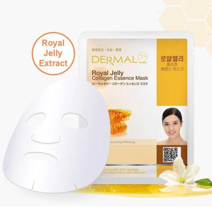 Combo 10 Mặt Nạ Dermal Tinh Chất Collagen Với Chiết Xuất Sữa Ong Chúa