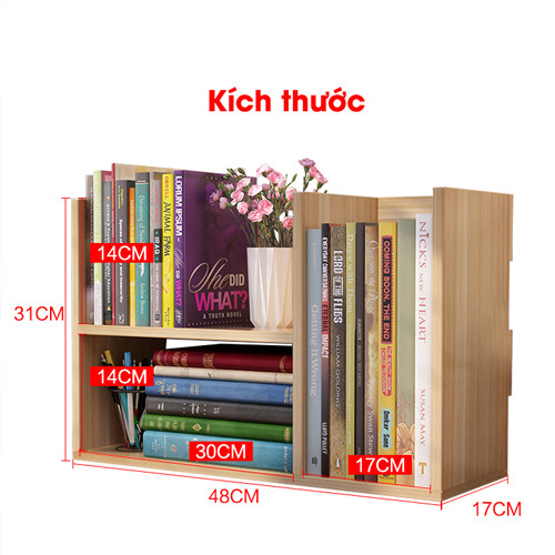 Kệ sách mini để bàn làm việc MS 03