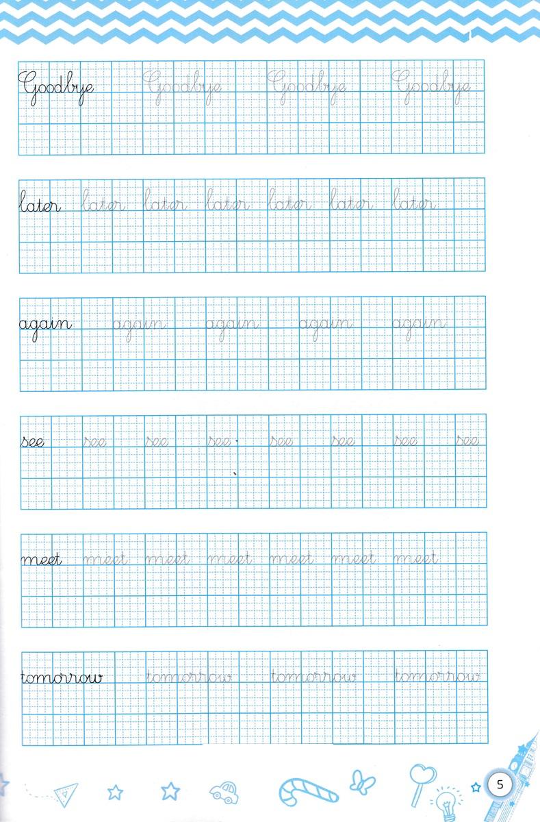English Handwriting - Vở Tập Viết Tiếng Anh Lớp 4 - Tập 1