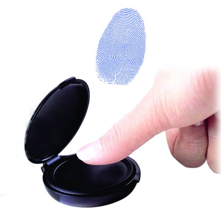 Khay mực lăn tay tròn Shiny - SM2