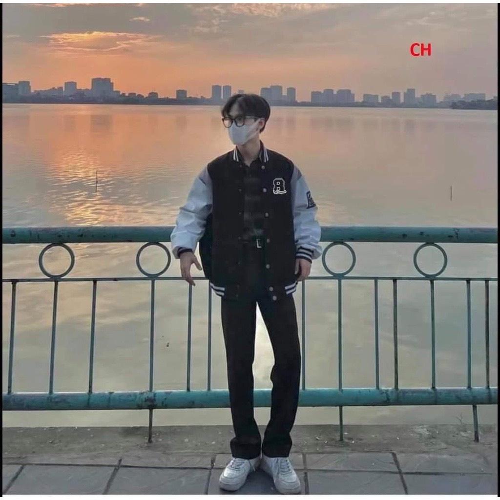 Áo Khoác Bomber 21 JOLIE Unisex Jacker nỉ ép bro, sweater form rộng tay bồng cá tính nam nữ Ulzzang