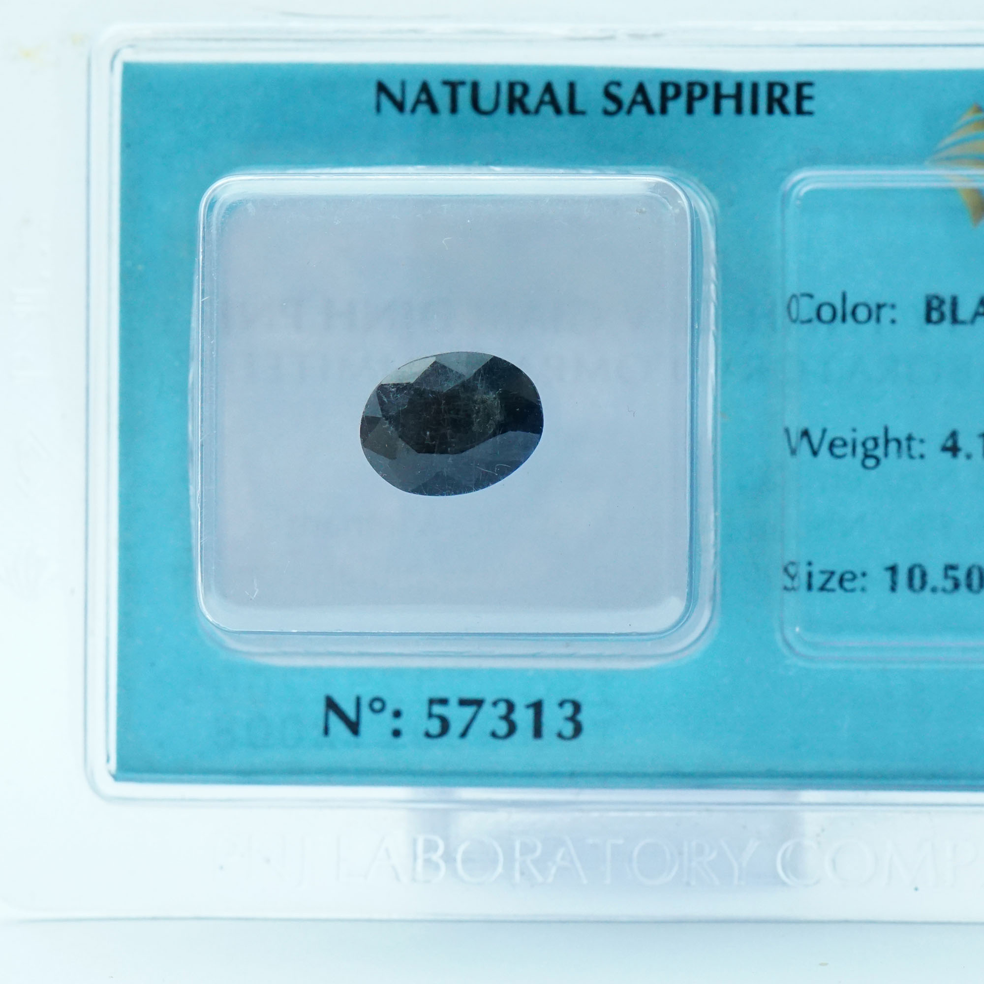 Đá Quý Sapphire Đen Tự Nhiên Mài Giác Oval Kiểm Định