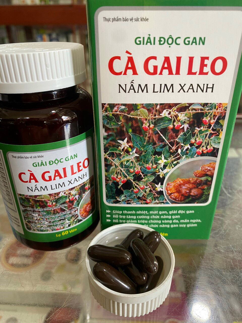 Giải Độc Gan Cà Gai Leo-Nấm Linh Xanh