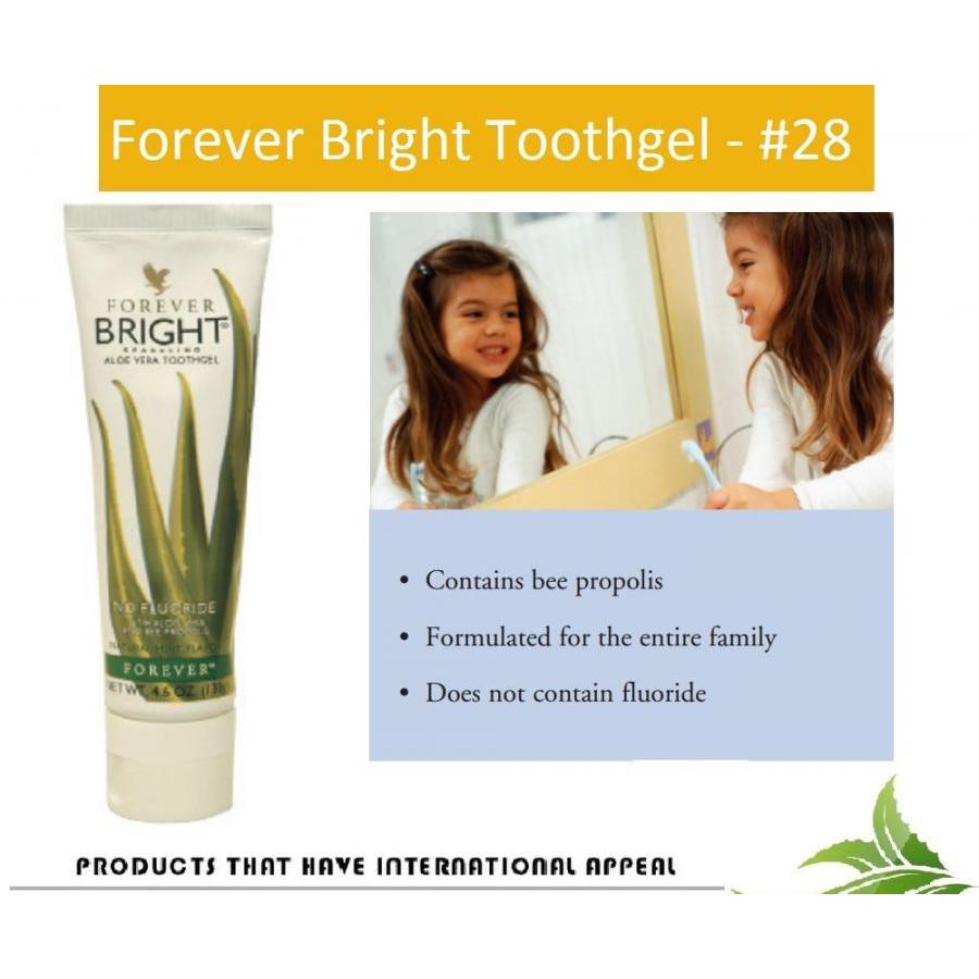 Combo Sáp khử mùi không chứa muối nhôm Aloe Ever – Shield (#067) và Kem Đánh Răng Lô Hội Forever Bright Toothgel (#028)