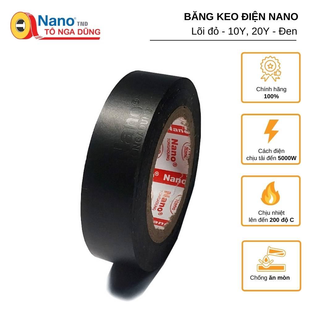 Băng Keo Điện Nano TÔ NGA DŨNG Lõi đỏ