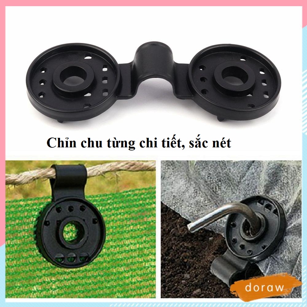 Bộ 50 Kẹp Vải Bạt Che Nắng Cho Nhà Kính Ngoài Trời, Dụng cụ kẹp bạt che nắng. Kẹp Tấm Lưới Che Nắng Ngoài Trời, Kẹp Lưới